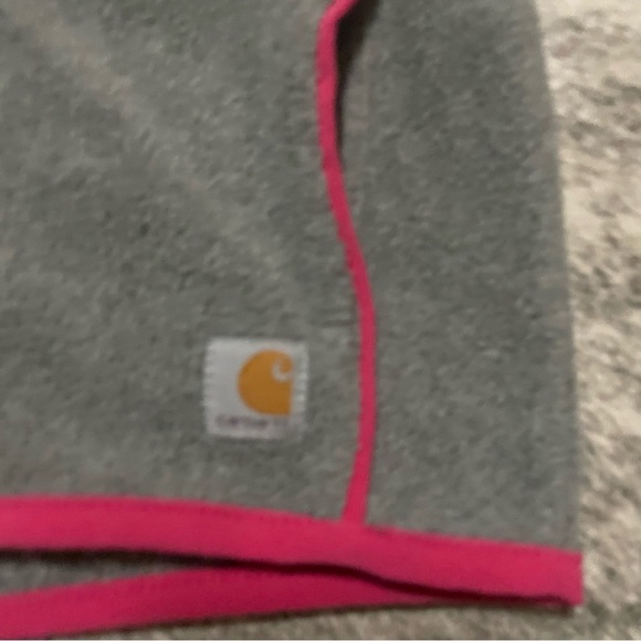 Infant Girls Carhartt Vest!‎ Size 6 Months, Did Fit  Up To 12 Months Gray Pink - Picture 2 of 4